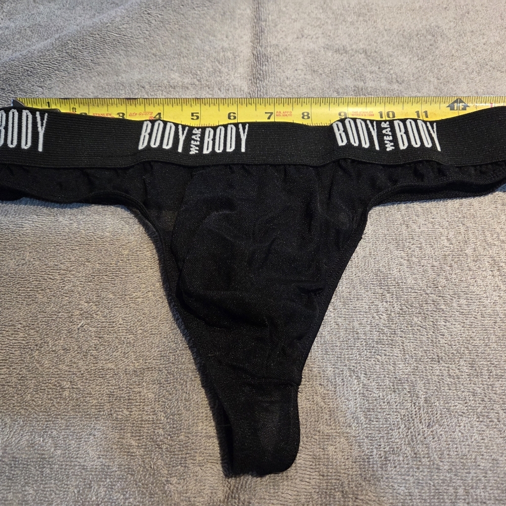 Mens Mesh Black Body Wear Thong